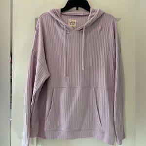 C&C California Soft Lavender Waffle Hoodie